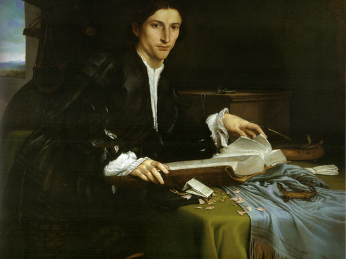 Lorenzo Lotto, <em>Ritratto di Gentiluomo, </em>1530, Venezia, Gallerie dell’Accademia.