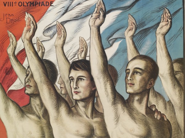 Poster for the Paris 1924 Olympic Games 1924, Jean Droit (1884–1961), printed by Hachard & Co., Paris, Colour lithography on paper - courtesy © Victoria and Albert Museum, London