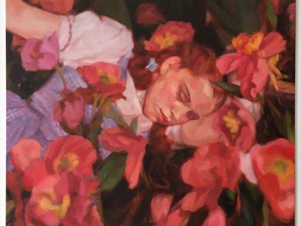Sarah Ledda, Ophelia, 2020, olio su tela, cm. 68x80