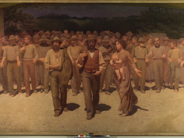Giuseppe Pellizza da Volpedo, Il Quarto Stato (dettaglio), 1898 - 1902, olio su tela. Museo del Novecento, Milano I Ph. Luca Carrà