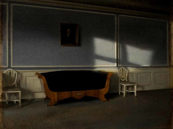 Vilhelm Hammershøi, Sunshine in the Drawing Room III. Strandgade 30, 1903. Stoccolma, Nationalmuseum