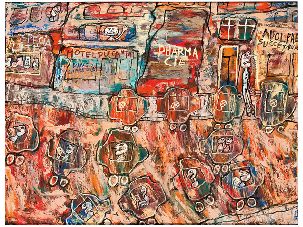 Jean Dubuffet, Hôtel du Cantal, 1961, olio su tela. Musée des Arts Décoratifs, Parigi