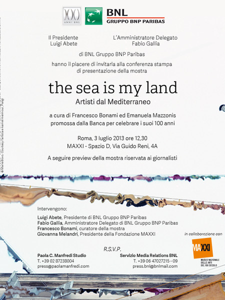 The sea is my land. Artisti dal Mediterraneo, MAXXI - Museo nazionale delle arti del XXI secolo, Roma