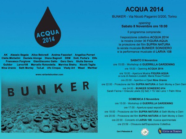 Acqua 2014, Bunker, Torino