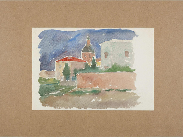 Cafiero Tuti, (Ravenna), 1938-1945 ca., acquerello, 18x32 cm. Collezione Tuti-Baruzzi, Ravenna