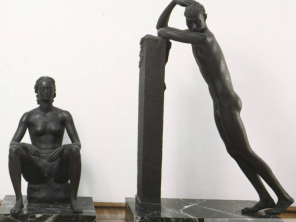 Libero Andreotti, Affrico e Mensola, fusione in bronzo e marmo, 1932-1933, GNAM