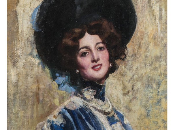 Cesare Tallone, Ritratto di Lina Cavalieri, 1905 circa, olio su tela. Sesto San Giovanni. Archivio Galleria Campar