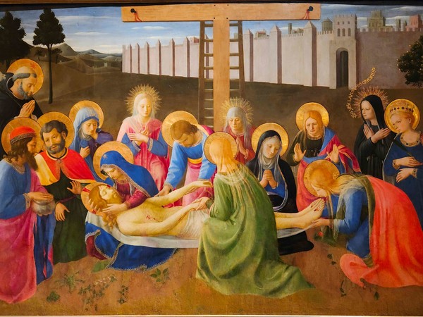 Beato Angelico, Compianto sul Cristo morto, 1436-1441, Tempera su tavola, Firenze, Museo di San Marco