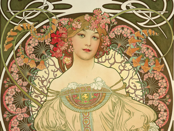 Alphonse Mucha, Fantasticheria, 1897, litografia a colori, cm. 34,5x27