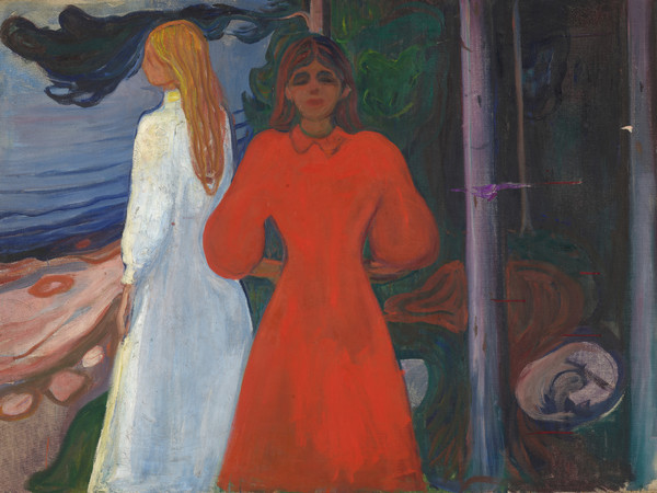 Edvard Munch, <em>Rosso e bianco, </em>1899–1900. Olio su tela, 93,5x129,5 cm. I Photo © Munchmuseet