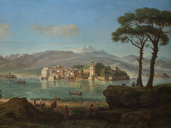 Gaspar van Wittel, Isole Borromee, Circa 1686-1690, Olio su tela, 90.5 × 156 cm, Inv. 19, Roma, Gallerie Nazionali di Arte Antica | © Gallerie Nazionali di Arte Antica, Roma (MiC) - Bibliotheca Hertziana, Istituto Max Planck per la storia dell'arte / Enrico Fontolan