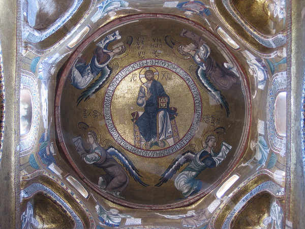 Cupola con mosaico di Cristo Pantocrator