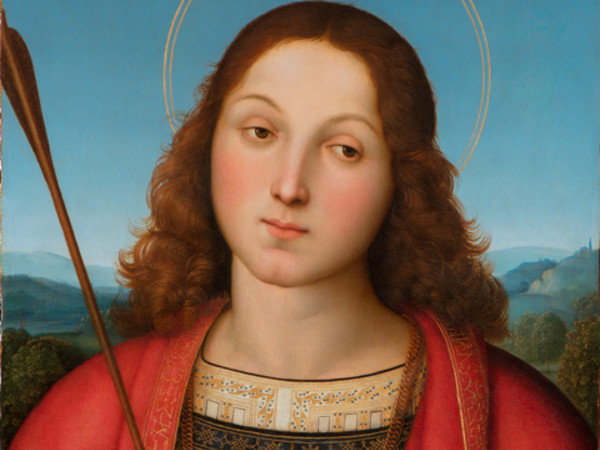 Raffaello Sanzio, San Sebastiano, 1501-1502, olio su tela, Accademia Carrara di Bergamo