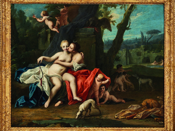 Jacopo Amigoni, Giove e Callisto, 1729-39. Olio su tela, cm. 162x102 h