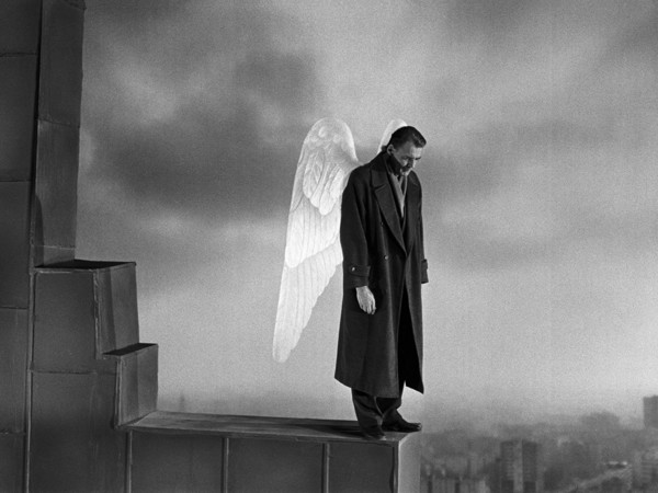 Bruno Ganz in <em>Wings of Desire</em>, directed by Wim Wenders, 1987. Courtesy of Wim Wenders Stiftung–Argos Films