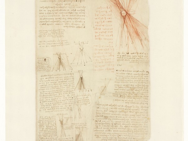 Leonardo da Vinci, Studi sulla percussione, sulla gittata, sul moto semplice e composto, Codice Atlantico, foglio 767 recto. Veneranda Biblioteca Ambrosiana di Milano